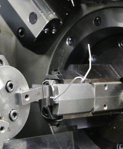 CWT’s standard wire forming process works by feeding wire off a spool into a CNC wire forming machine with a cut-off, enabling competitive pricing and short lead times. 